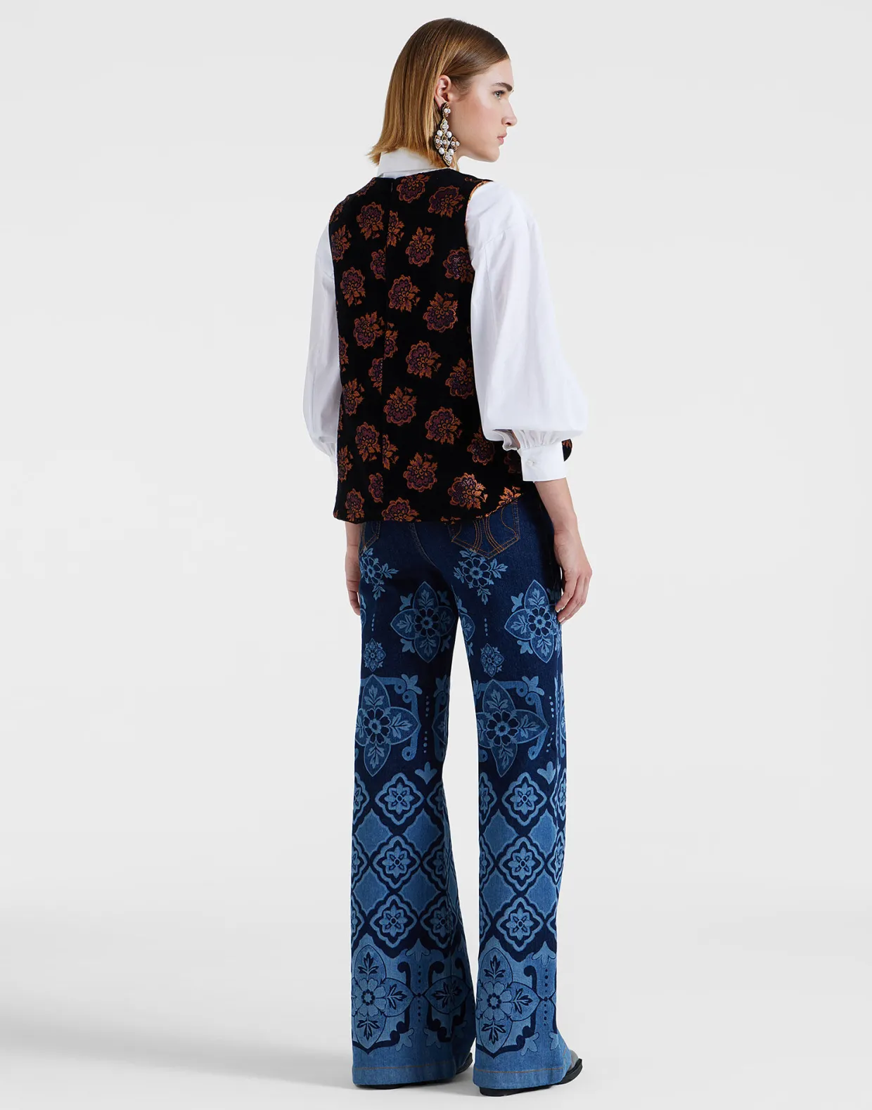 Flare JeansPartenope Navy in Denim