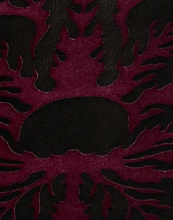 Flocked TightsBlack & Red in Flocked Nylon