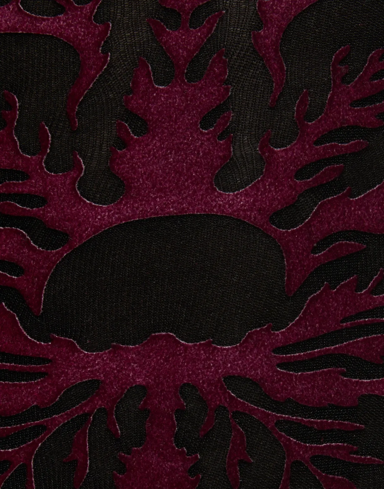 Flocked TightsBlack & Red in Flocked Nylon