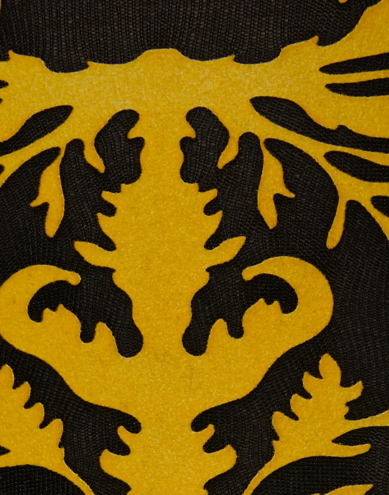 Flocked TightsBlack & Yellow in Flocked Nylon