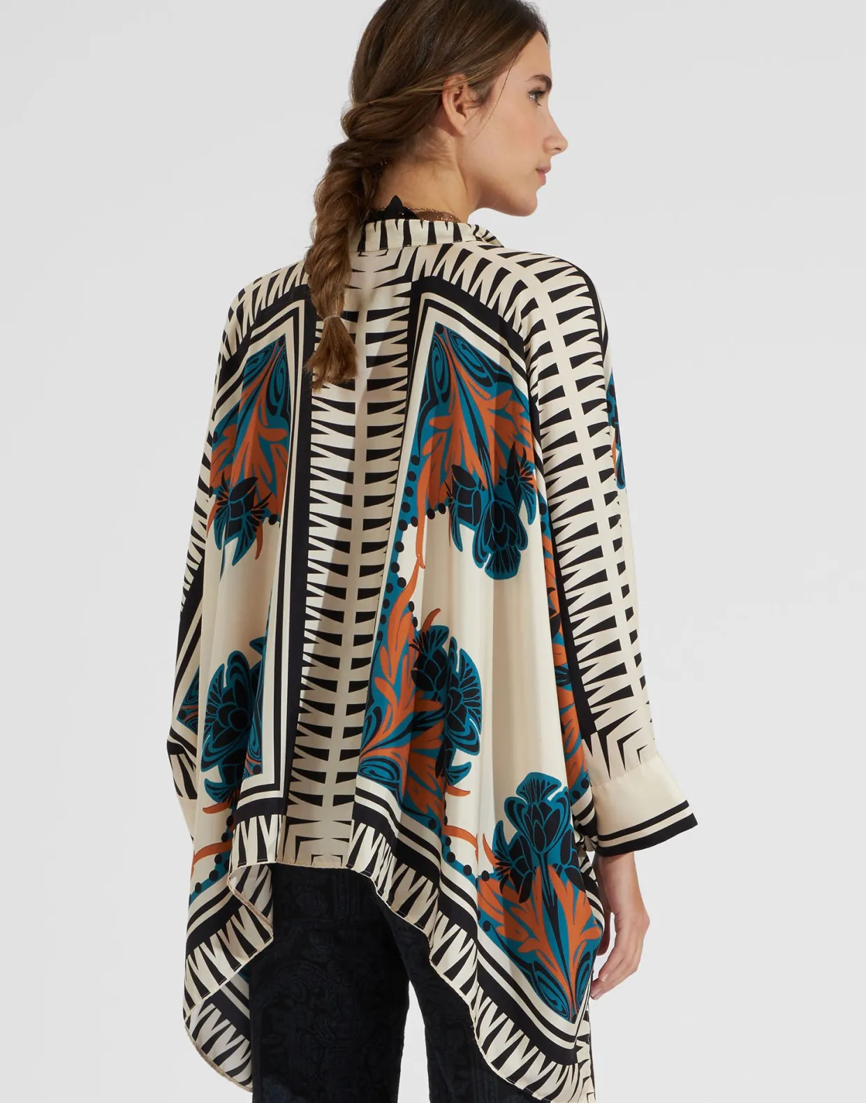 Foulard ShirtFlorence Placée in Silk Twill