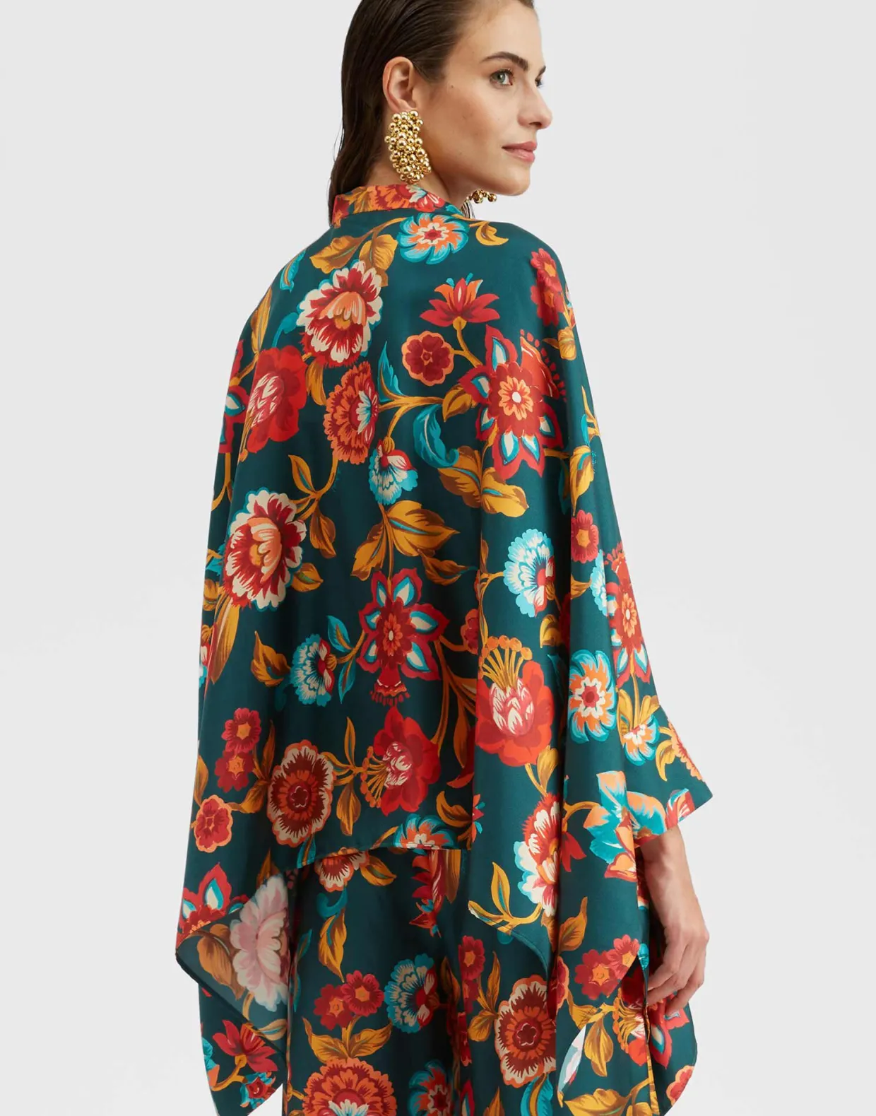 Foulard ShirtHottie Emerald in Silk Twill