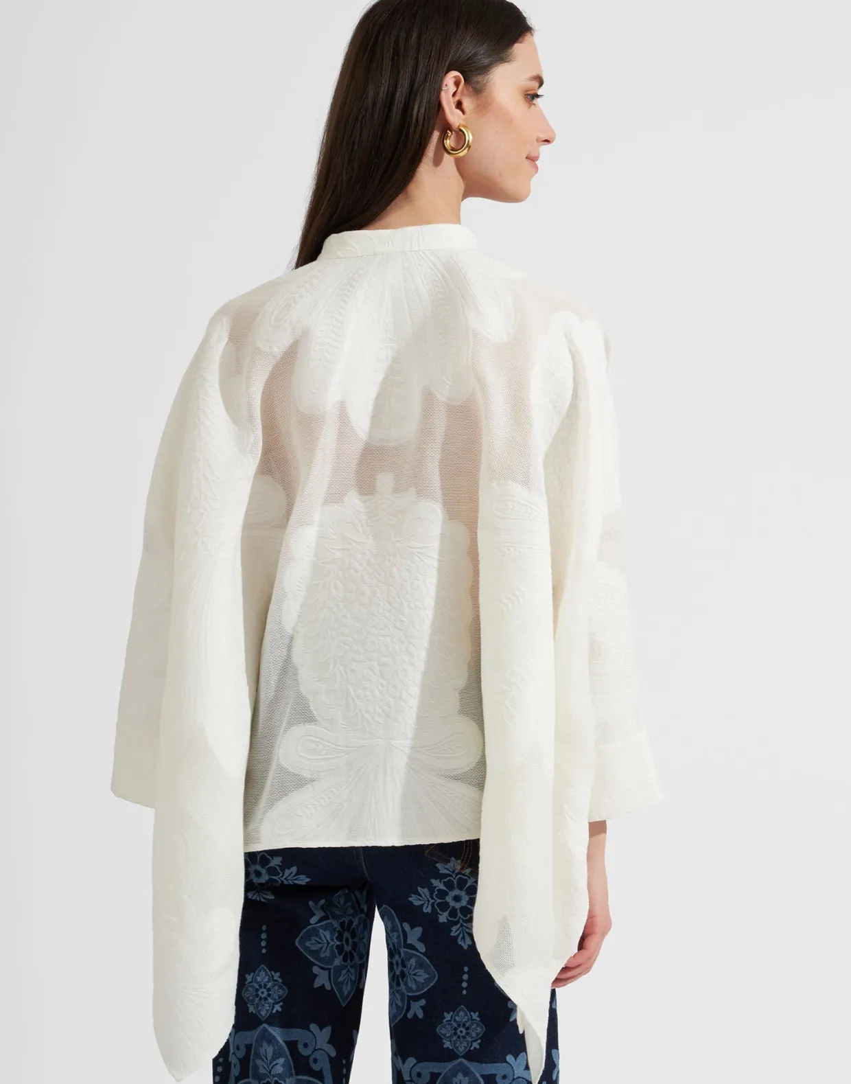 Foulard ShirtPineapple Lace in Jacquard