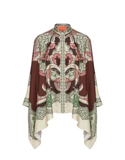 Foulard ShirtPortal Placée Brown in Silk Twill