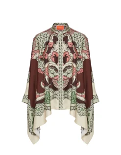 Foulard ShirtPortal Placée Brown in Silk Twill