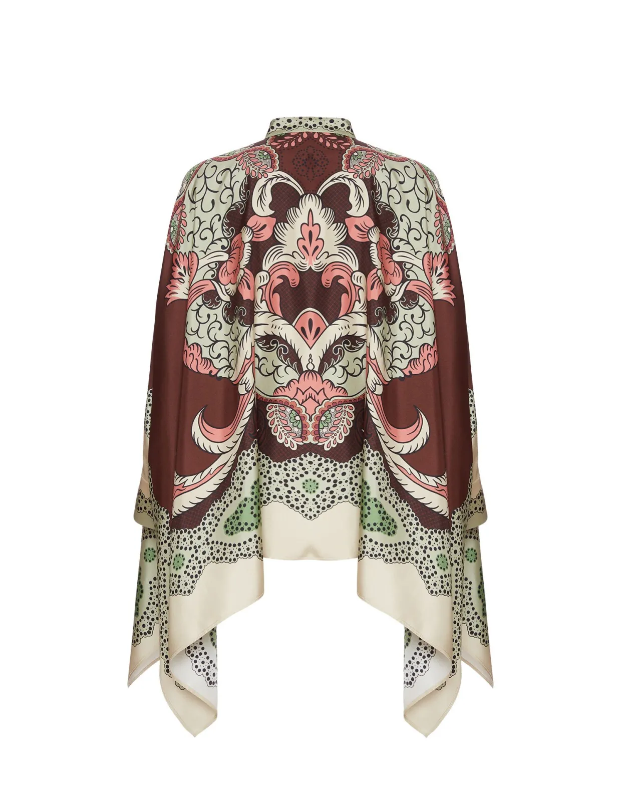 Foulard ShirtPortal Placée Brown in Silk Twill