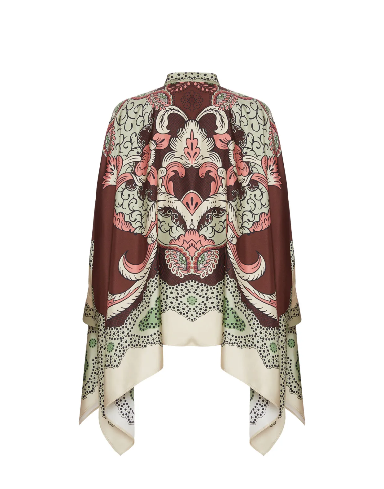 Foulard ShirtPortal Placée Brown in Silk Twill