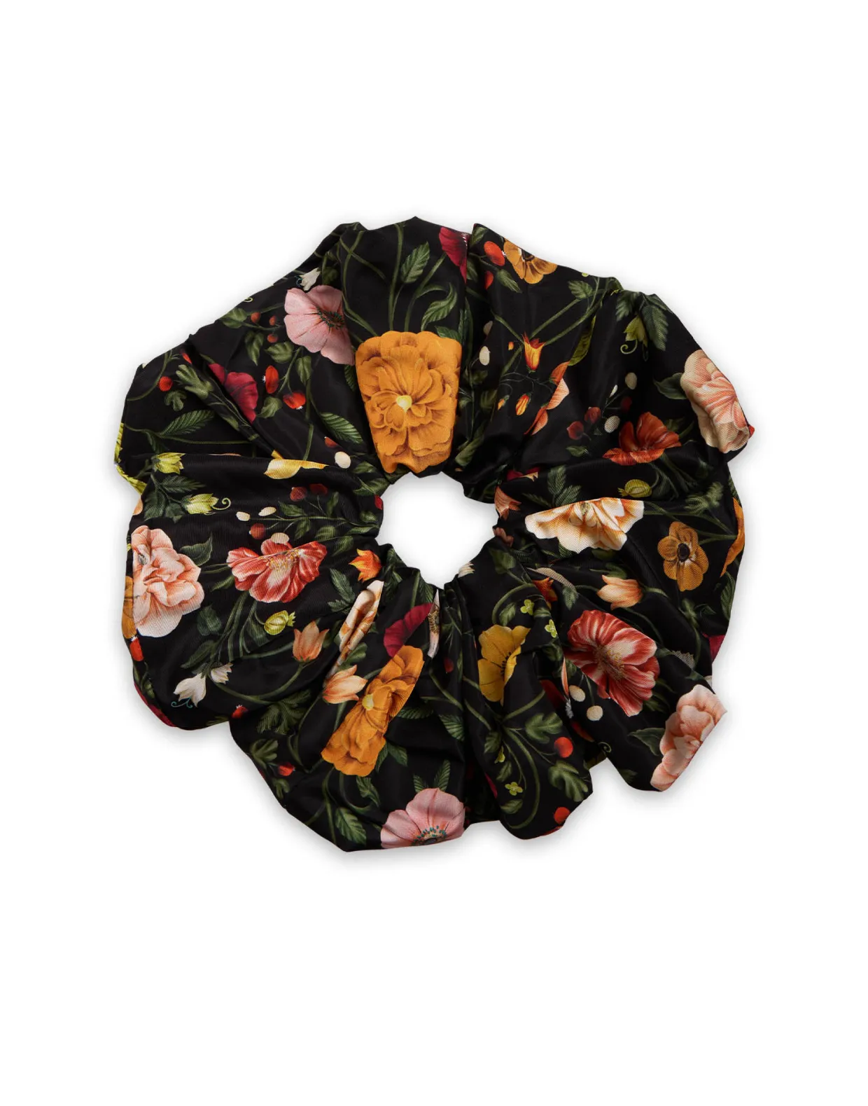 Giga ScrunchieBotticelli Black in Light Faille