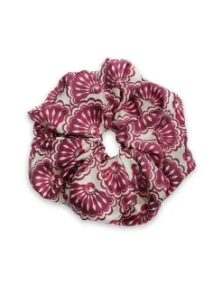 Giga ScrunchieFans Purple in Silk Twill