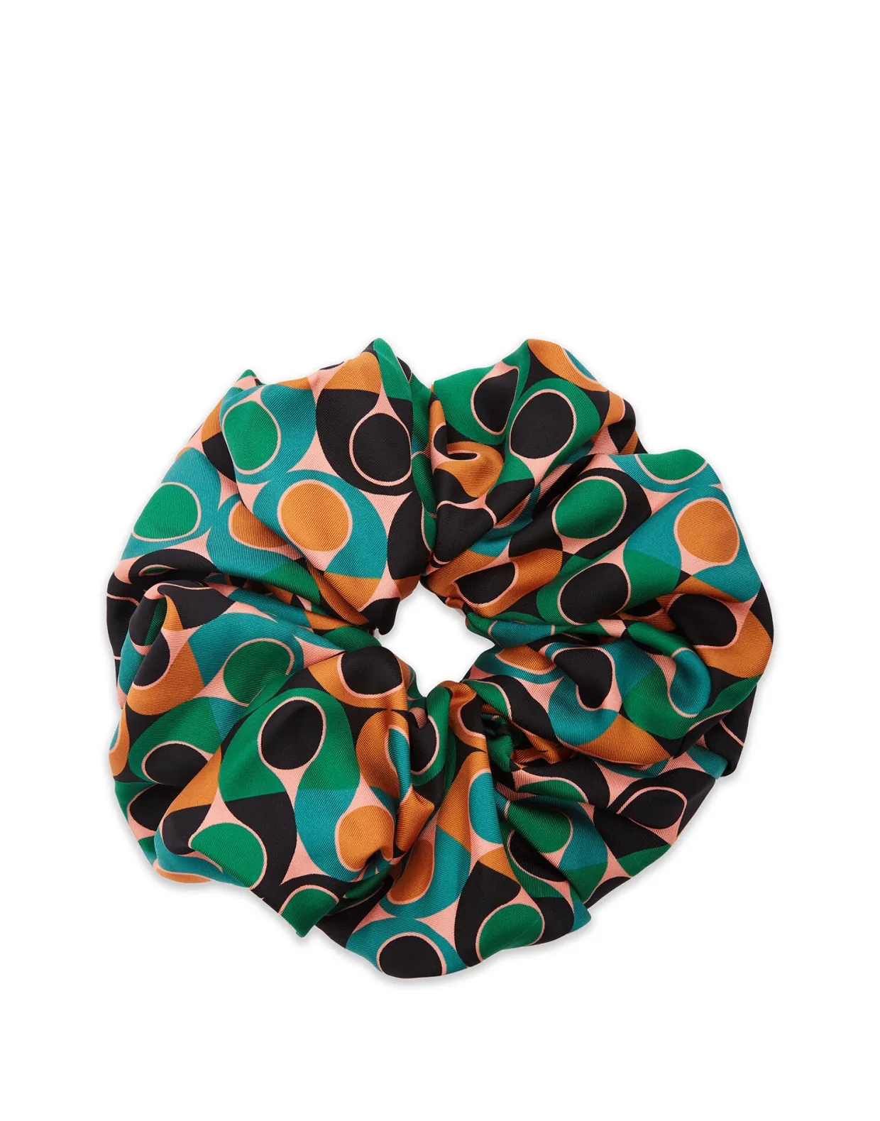 Giga ScrunchieGumball Verde in Silk Twill