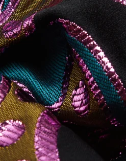 Giga ScrunchieSpritz Blue Petrol in Jacquard