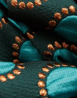 Giga ScrunchieWinter Sun Emerald in Jacquard