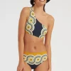Goddess TopMudejar Plac&eacute;e Blue in Supreme Lycra