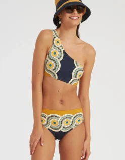 Goddess TopMudejar Plac&eacute;e Blue in Supreme Lycra