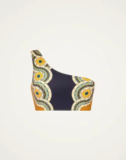 Goddess TopMudejar Placée Blue in Supreme Lycra