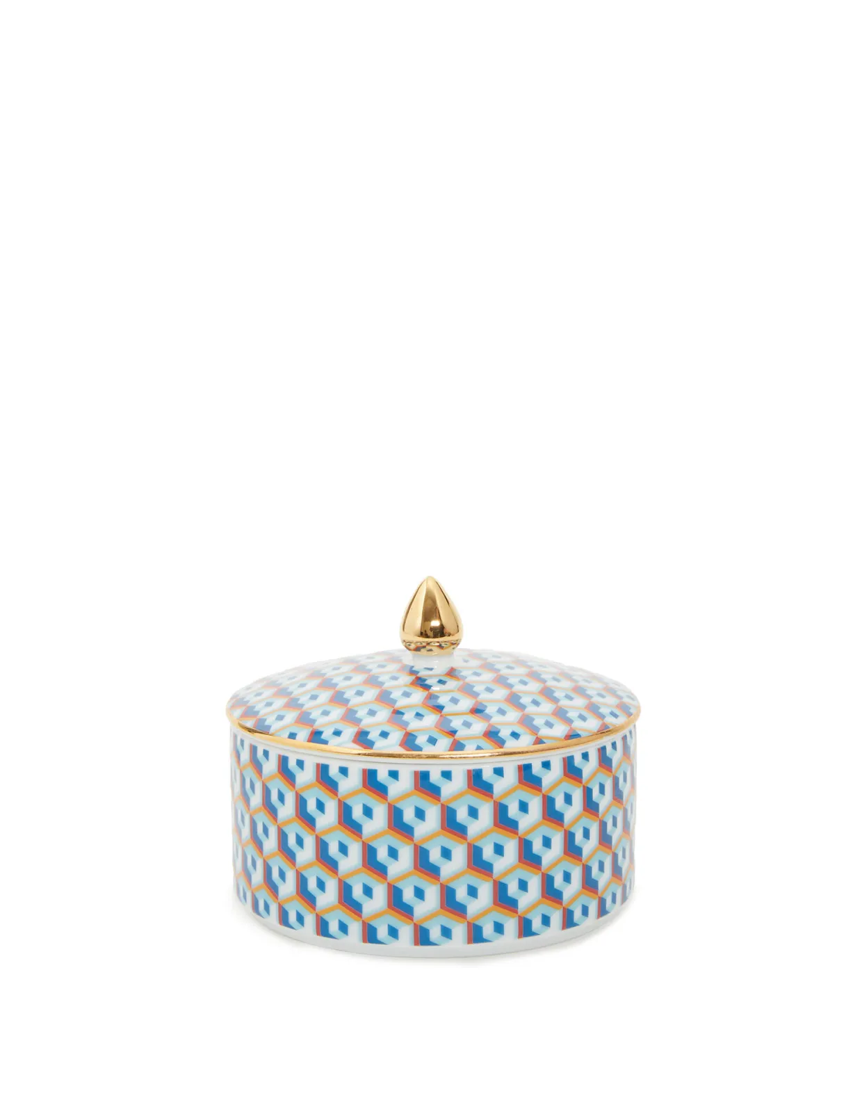 Goodie JarCubi Blu in Porcelain