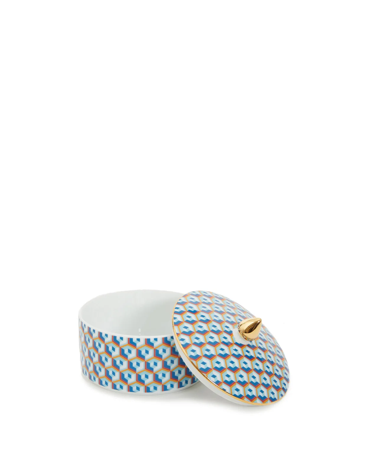 Goodie JarCubi Blu in Porcelain