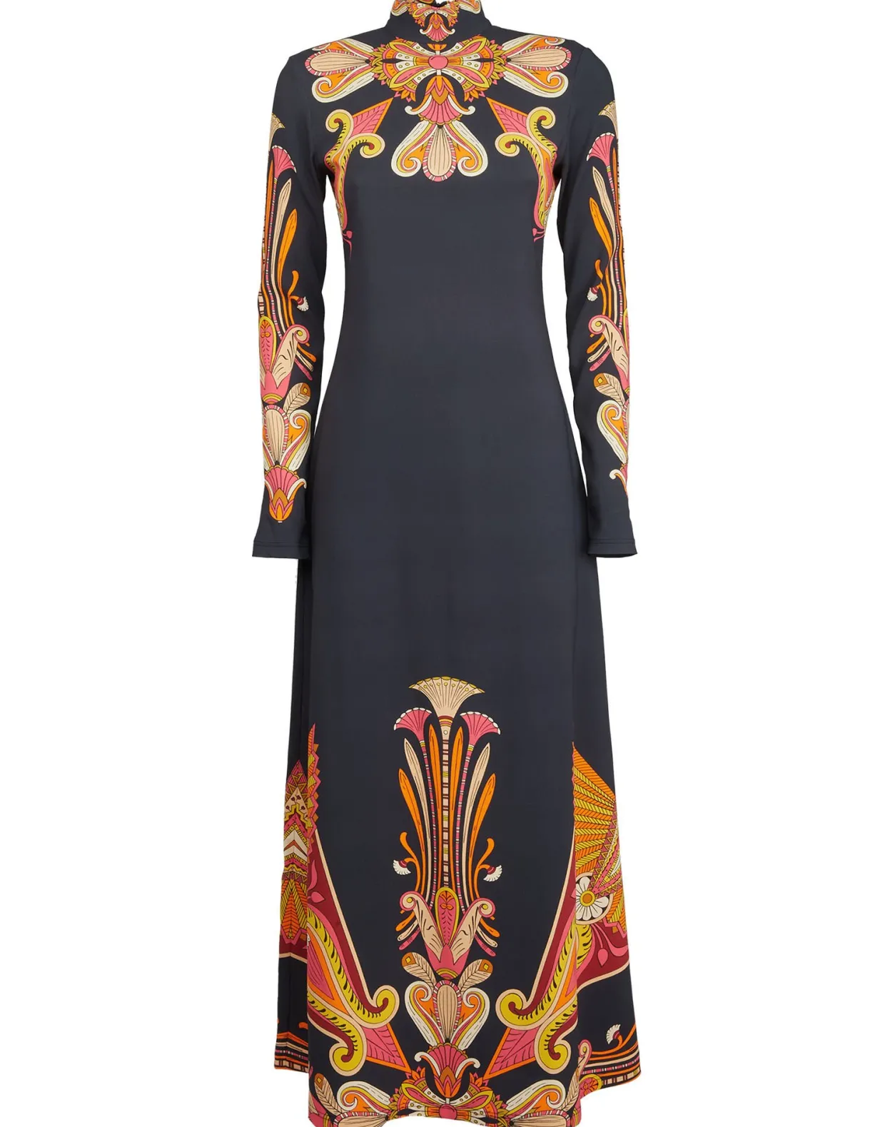 Halle DressTotem Placée Blue in Envers Satin