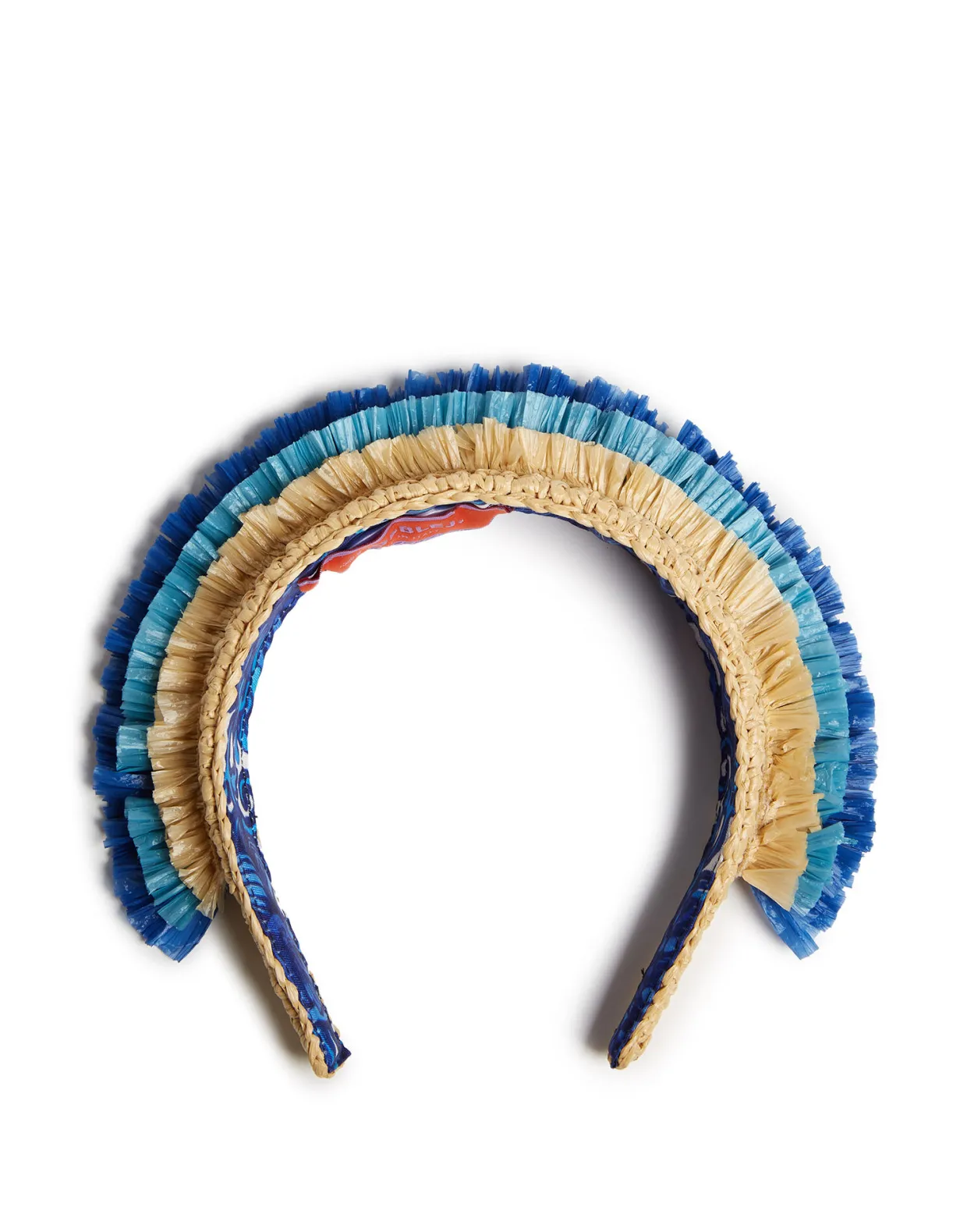 Halo HeadbandSolid Light Beige in Raffia Crochet