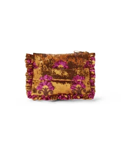 Hand PochetteBronze in Textured Sequins