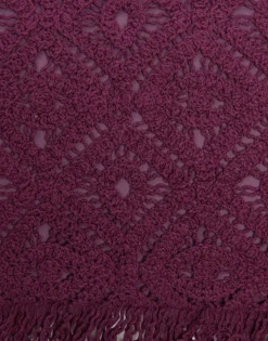 Hand PochettePlaza Purple in Macram&eacute;