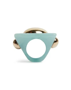 Hathor Square RingLight Blue in Acrylic Resin