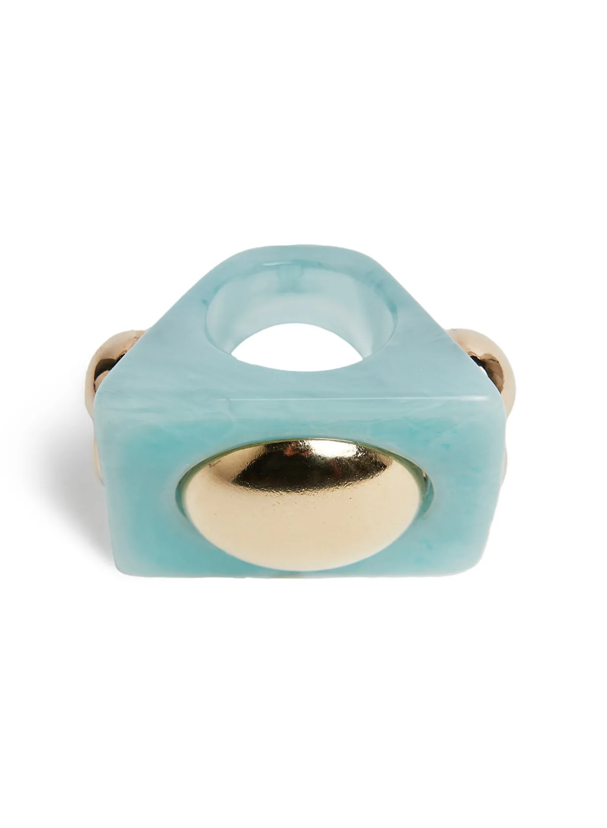 Hathor Square RingLight Blue in Acrylic Resin