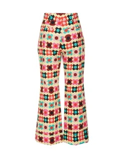 Hendrix PantsGroovy Dot Giallo in Shot Cotton