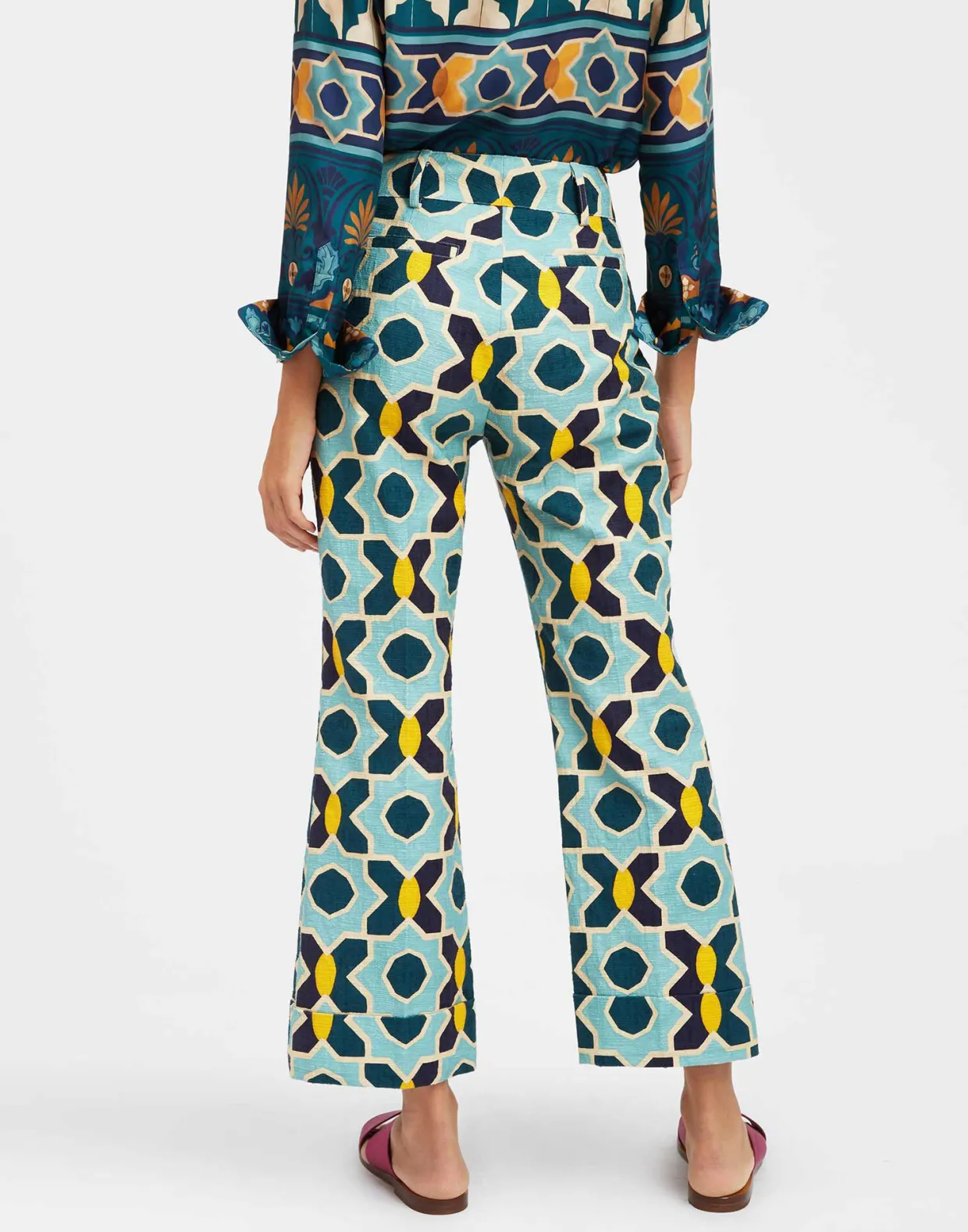 Hendrix PantsPlaza Light Blue in Shot Cotton