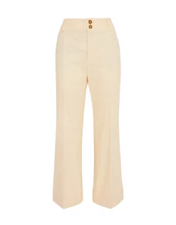 Hendrix PantsSolid Cream in Shot Cotton
