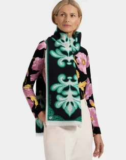 Herald ScarfHerald Black in Wool Silk