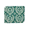 Herringbone Placemat Set of 2Green Garland in Cotton Chevron