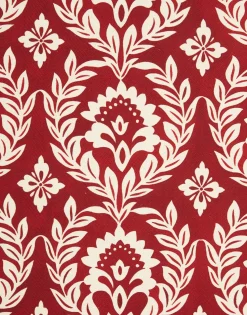 Herringbone RunnerGarland Bordeaux in Cotton Chevron
