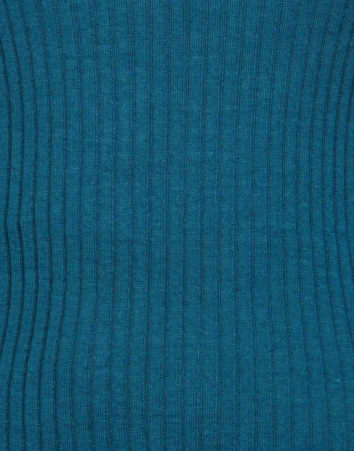 High Kick TopBlue in Ribbed Silk Cashmere With Feathers