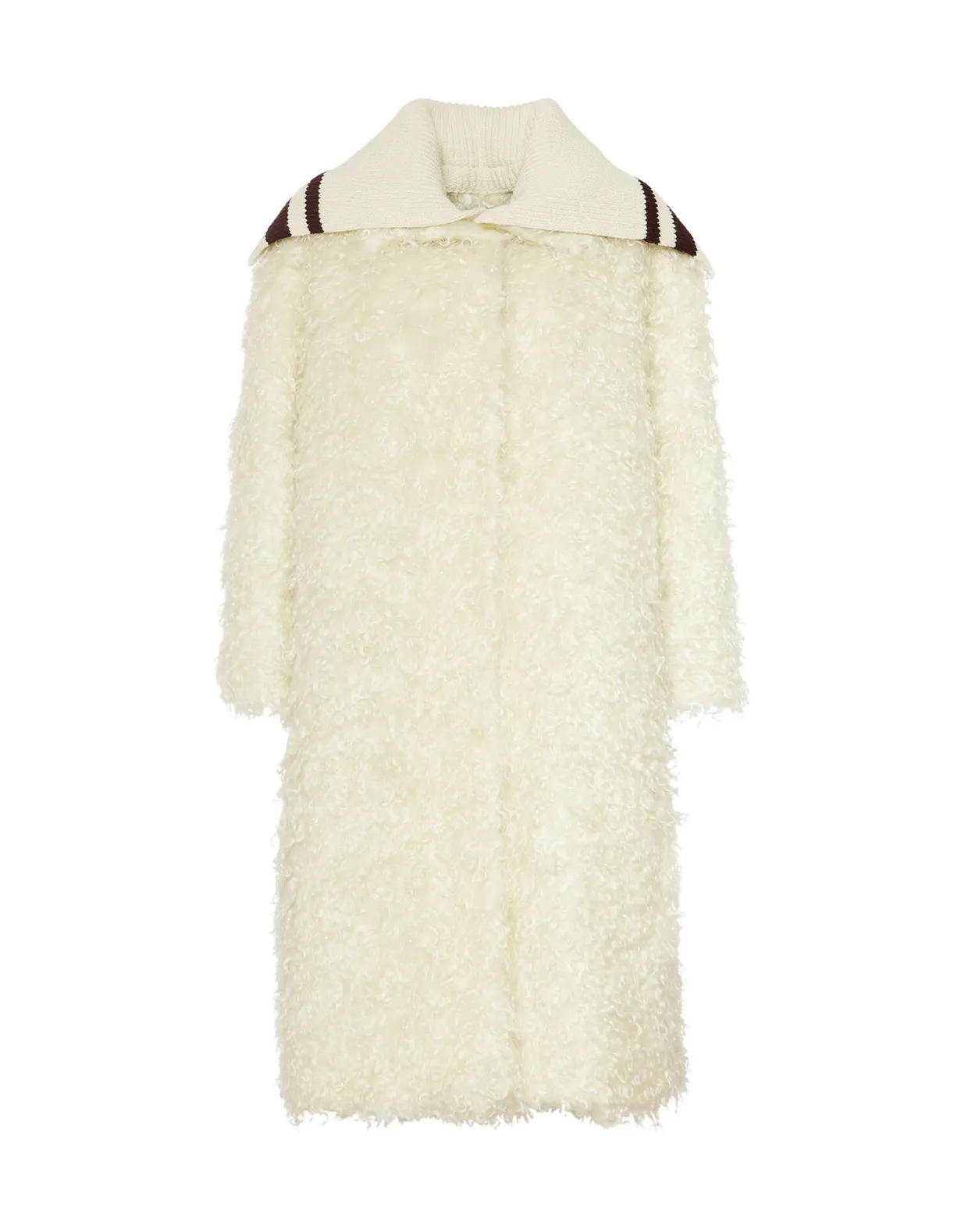 Iris CoatIvory in Mohair Eco Fur