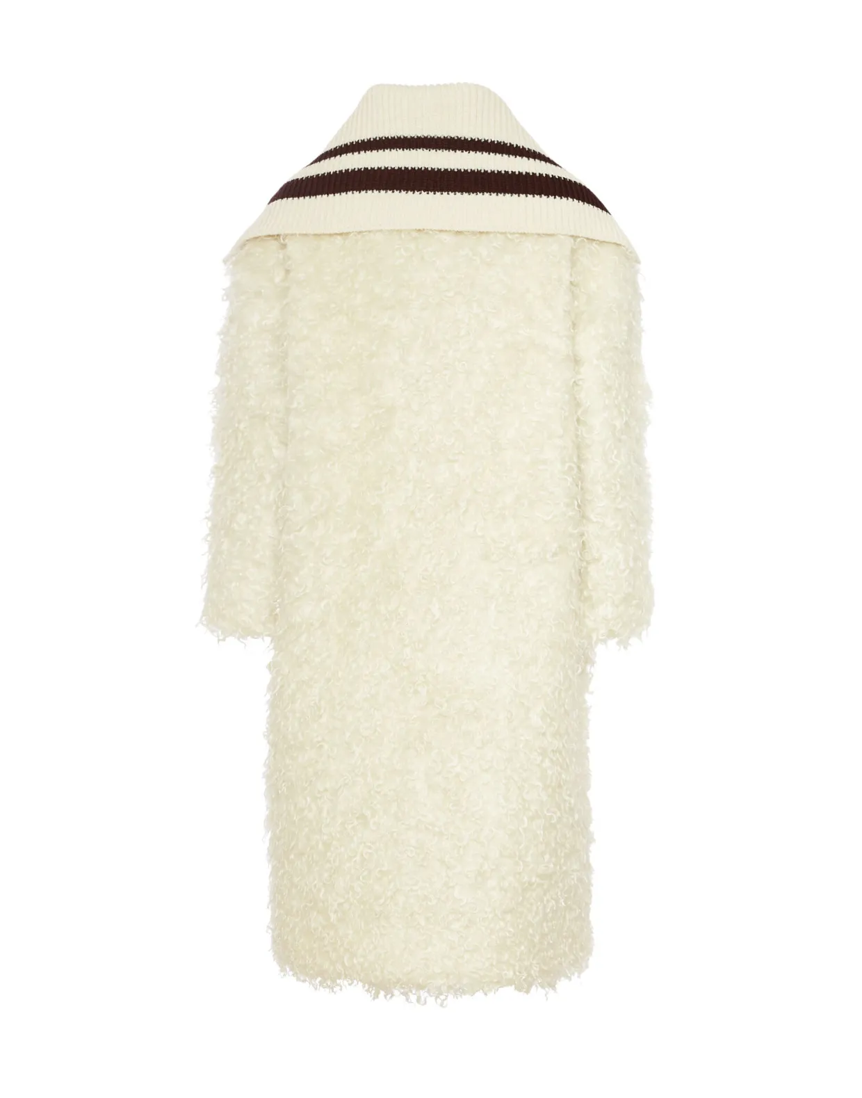 Iris CoatIvory in Mohair Eco Fur