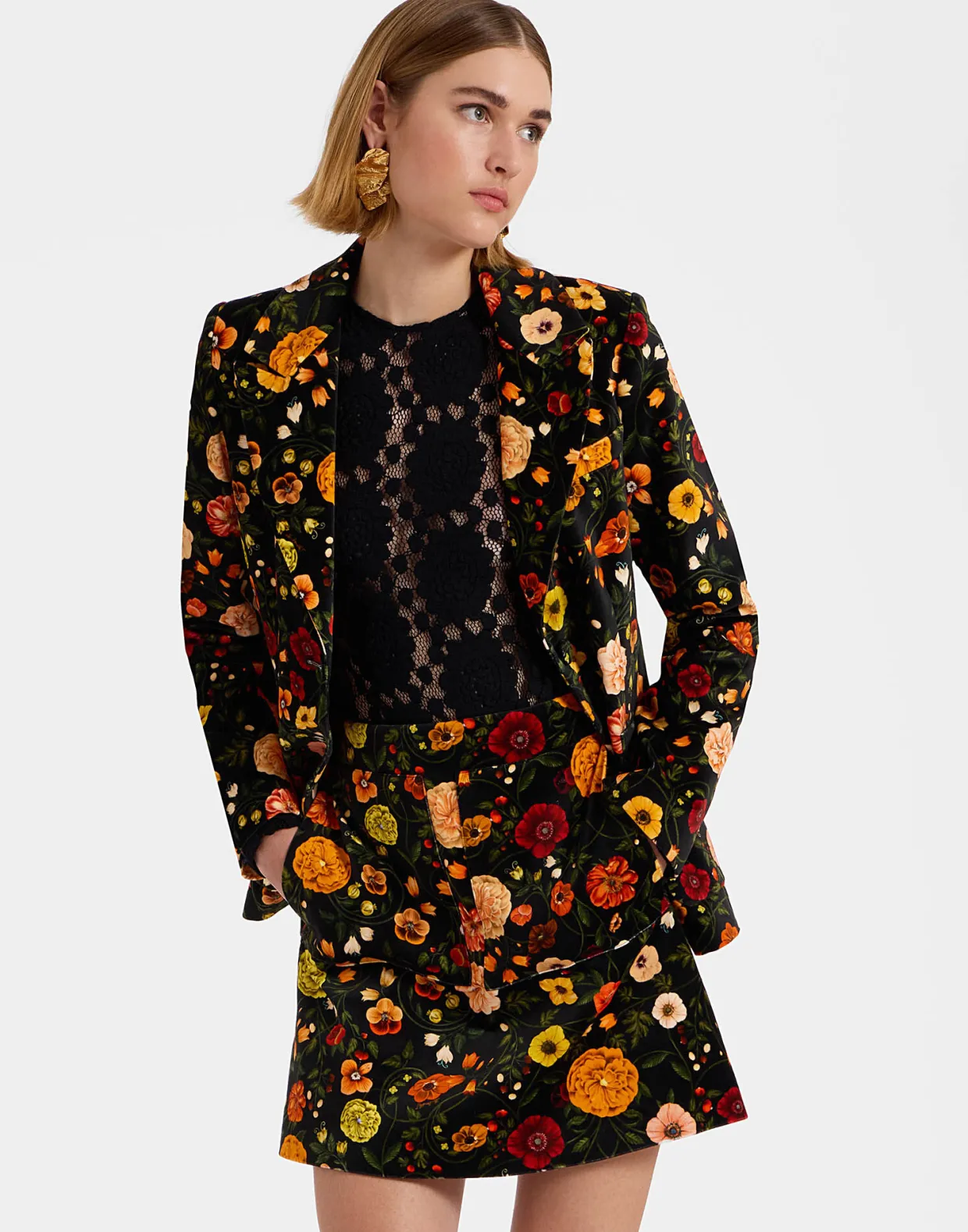 24/7 JacketBotticelli Black in Cotton Velvet