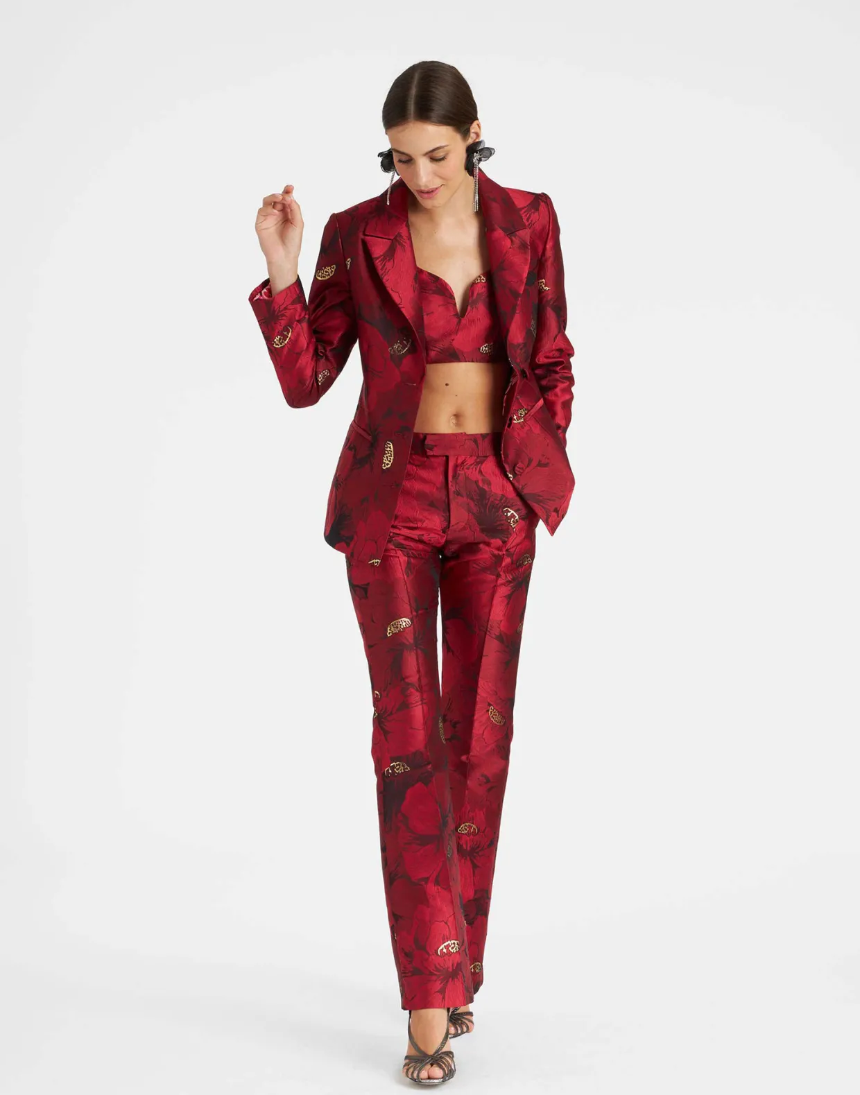 24/7 JacketRuby Red in Jacquard