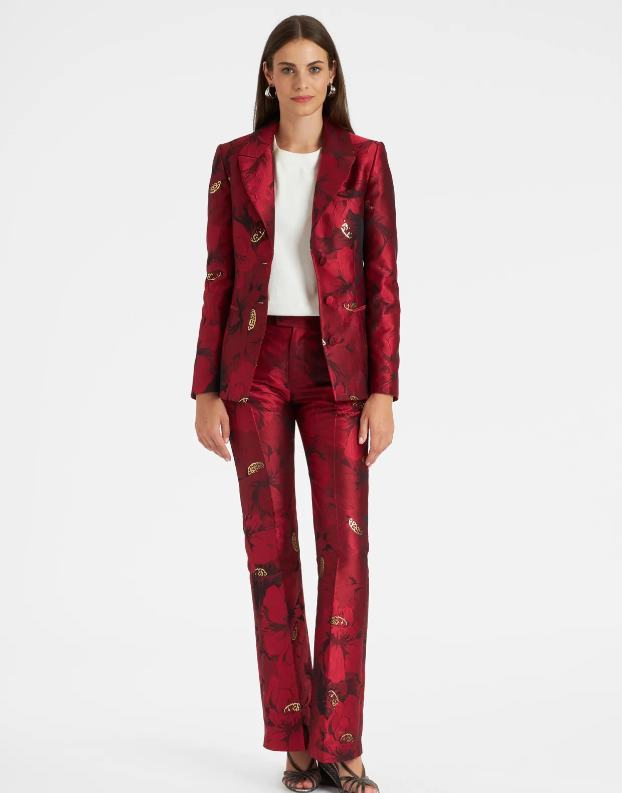 24/7 JacketRuby Red in Jacquard