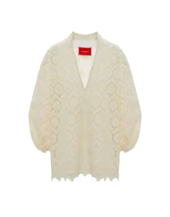 Jackie ShirtEvil Eye Ivory in Macrame