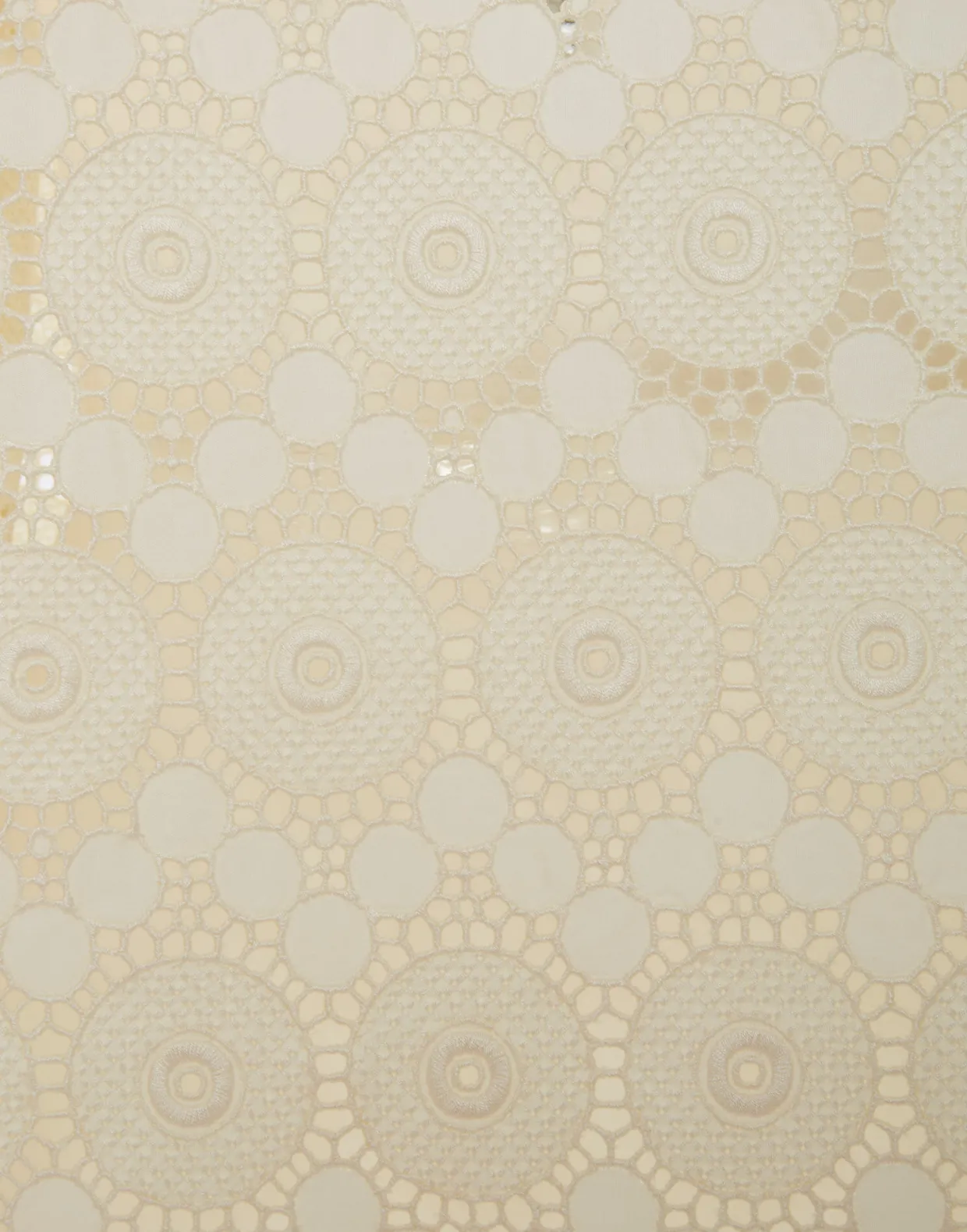 Jackie ShirtEvil Eye Ivory in Macrame