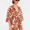 Jackie ShirtReef White in Printed Lace