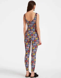 Jazzercize SuitWhitsun Mini Blue in Skinny Jersey