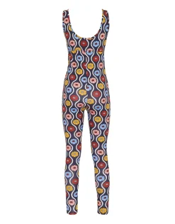 Jazzercize SuitWhitsun Mini Blue in Skinny Jersey
