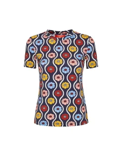 Jazzercize T-ShirtWhitsun Mini Blue in Skinny Jersey