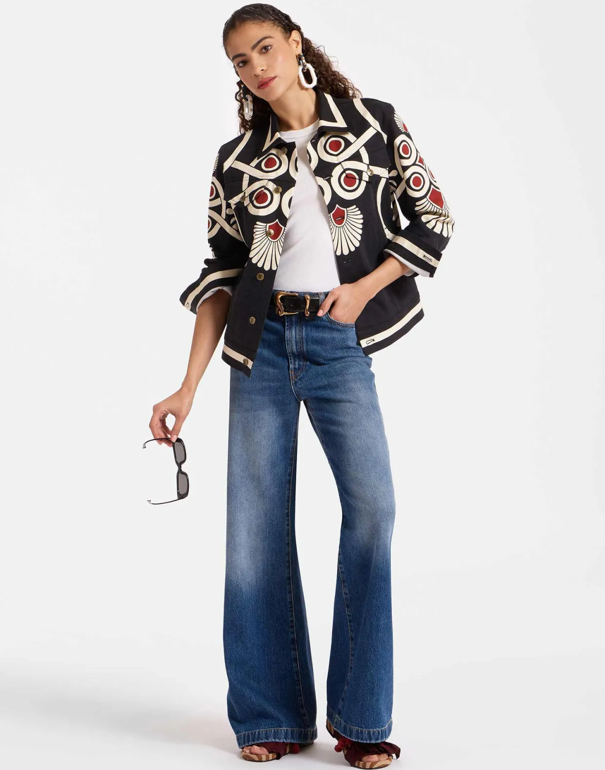 JJ Jean JacketMedallion Placée Black in Denim