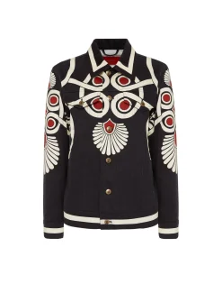 JJ Jean JacketMedallion Placée Black in Denim