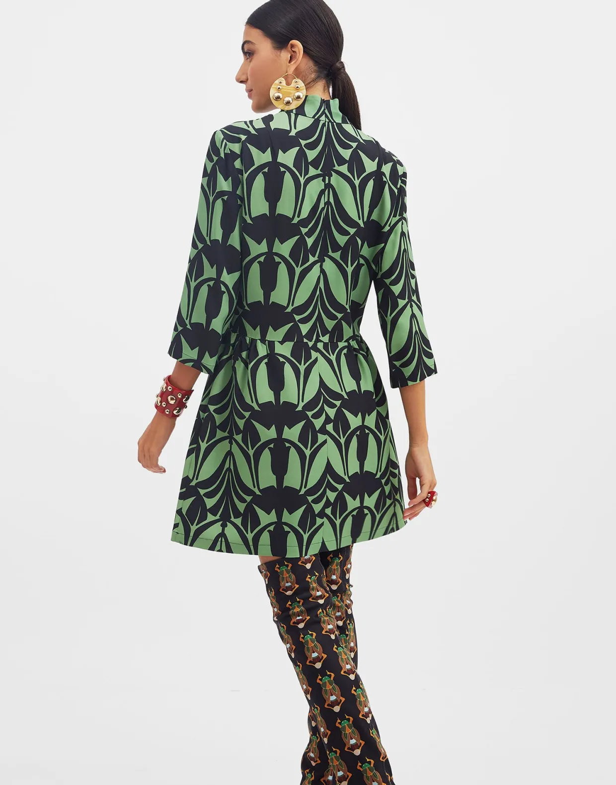 Juliet DressPapyrus Green in Sablé Satin