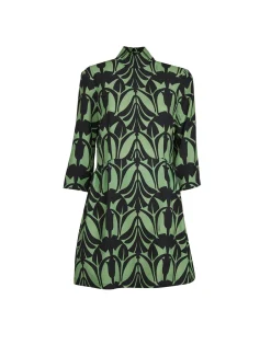Juliet DressPapyrus Green in Sablé Satin