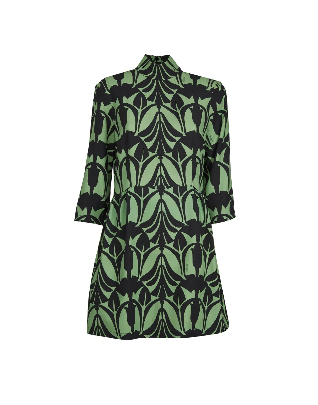Juliet DressPapyrus Green in Sablé Satin